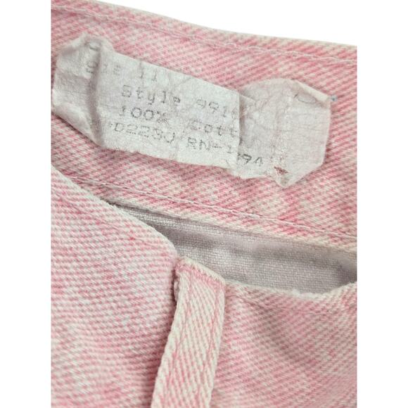 Smacs | Vintage Pleated Pink Jeans | Size 24 Waist - Picture 3 of 7